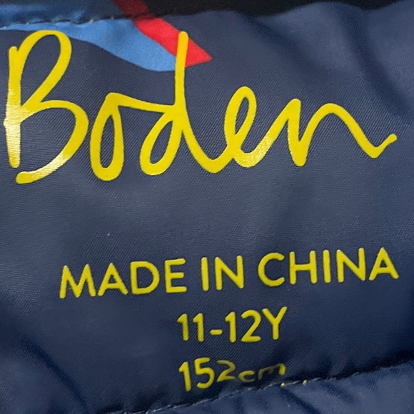 Mini Boden Kids Pack Away Yellow Puffer Coat Jacket 11-12Y - Picture 4 of 4